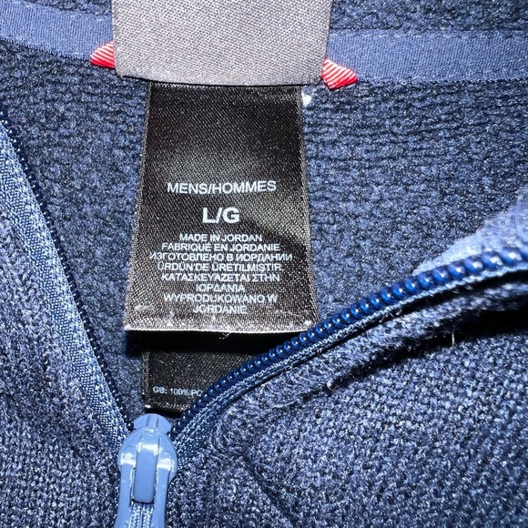 The North Face fleece pullover 3/4 zip Navy Blue L​ - Picture 5 of 8